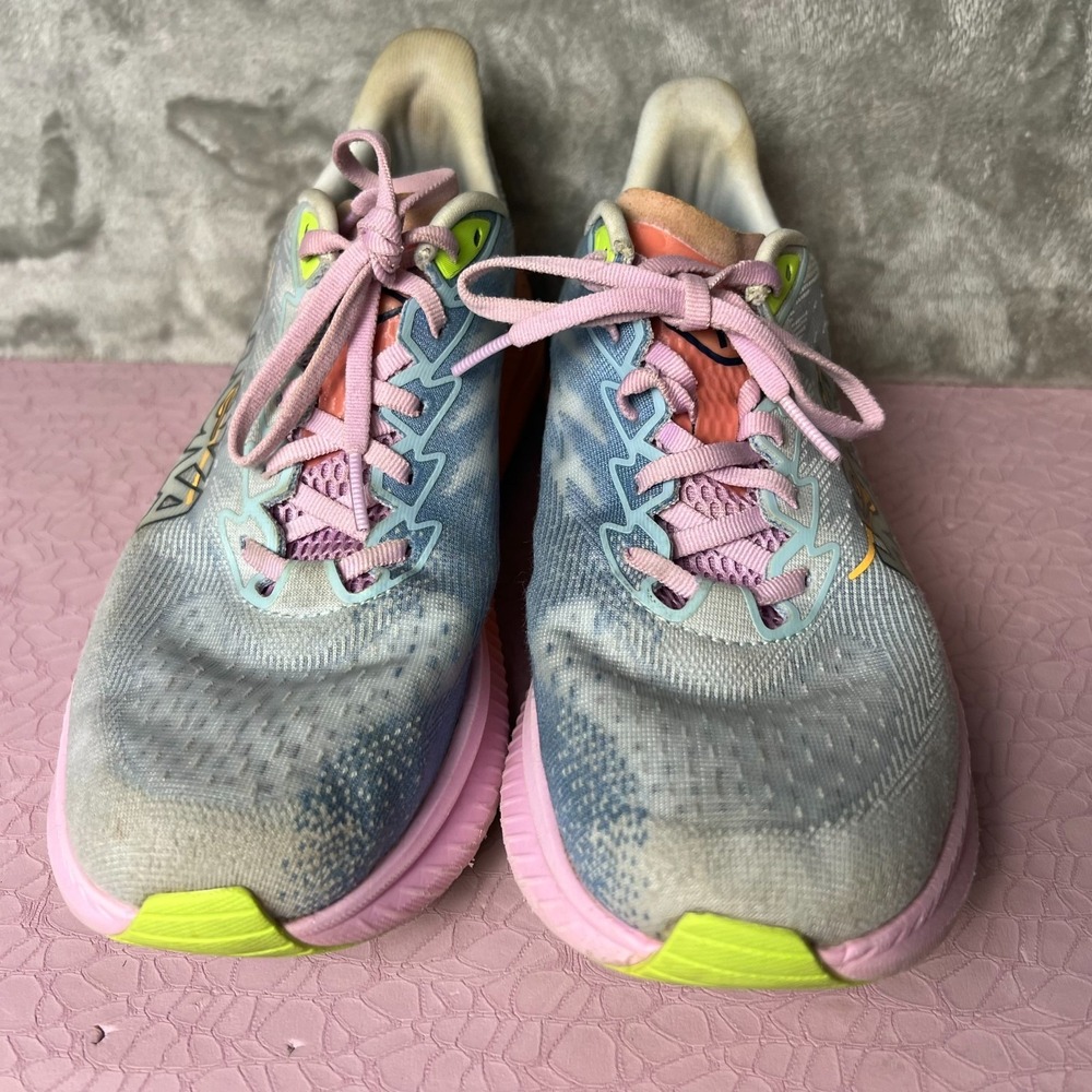 Hoka One One Mach 6 Running Shoes Womens Size 10.5B Logo Comfort Low Top 1147810